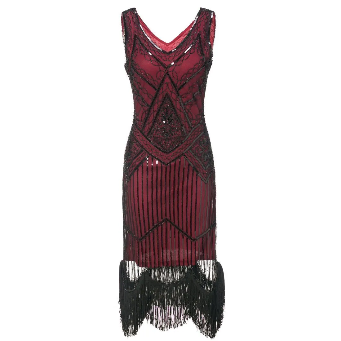 1920s Gatsby Themed Party Flapper Dresses Sequins Party Dress |JaosWish