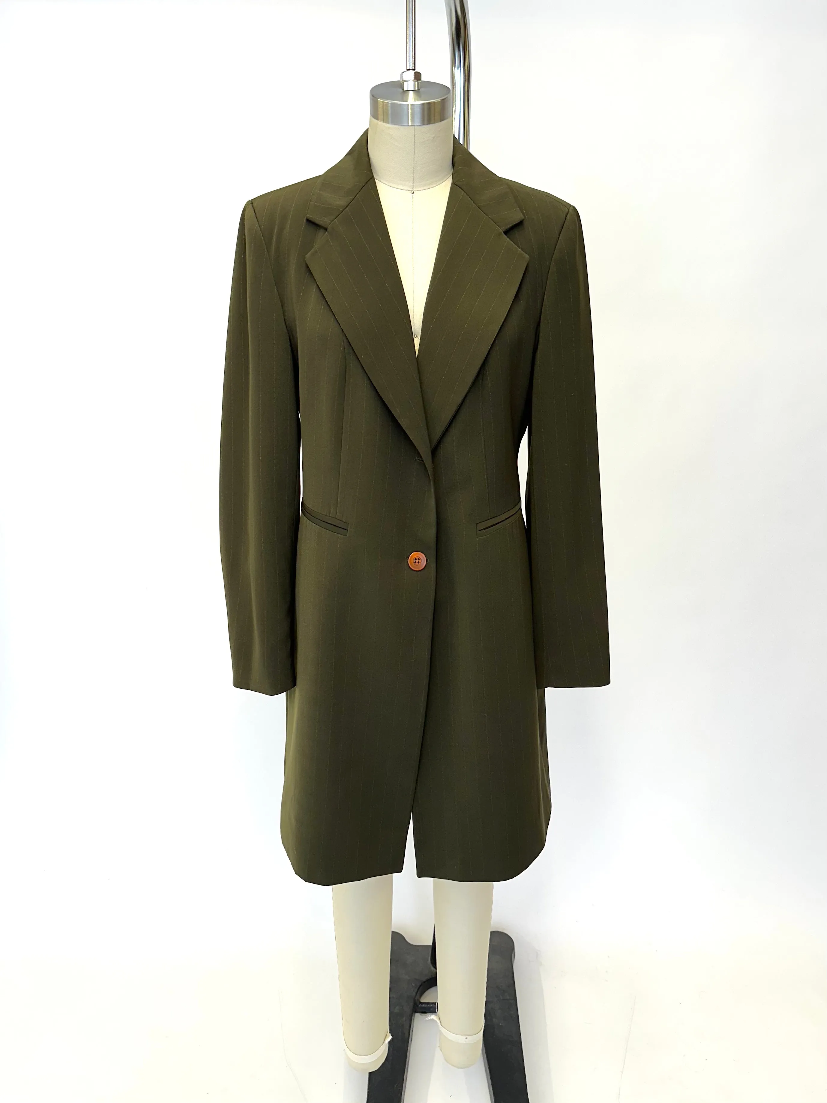 1990s French Pinstripe Blazer