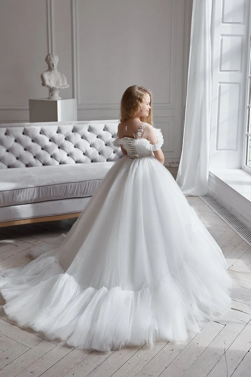 AB052 Puffy Tulle Ball Gown
