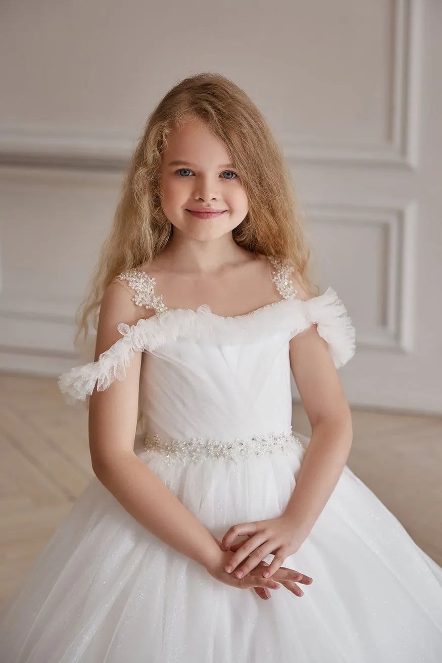 AB052 Puffy Tulle Ball Gown