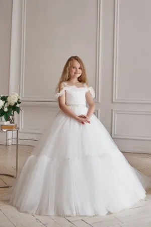 AB052 Puffy Tulle Ball Gown