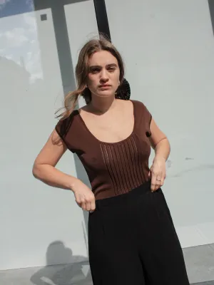 Alberta Ferretti Scoop Neck Top