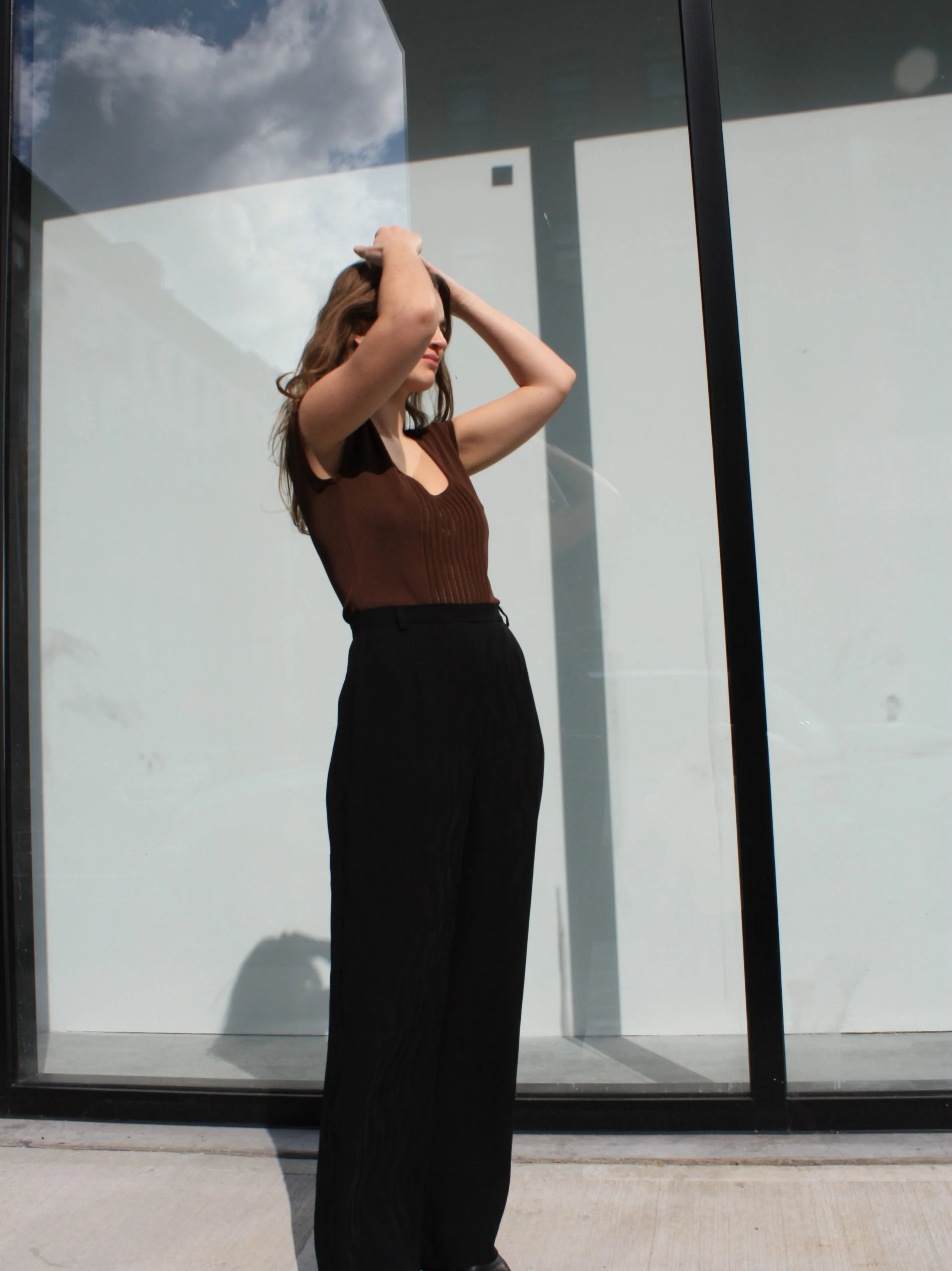 Alberta Ferretti Scoop Neck Top