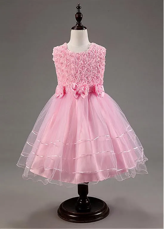 Amazing  Flower Girl Dresses With Handmade Flowers