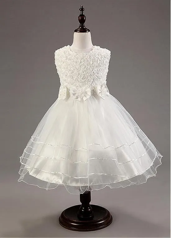Amazing  Flower Girl Dresses With Handmade Flowers