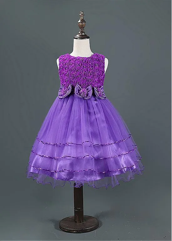 Amazing  Flower Girl Dresses With Handmade Flowers
