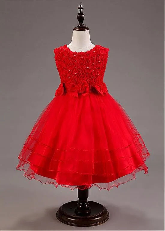 Amazing  Flower Girl Dresses With Handmade Flowers