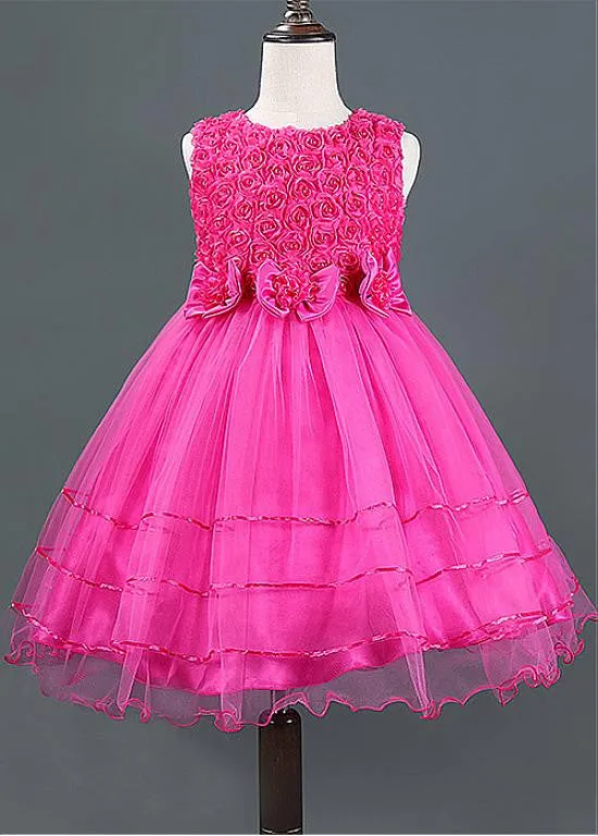 Amazing  Flower Girl Dresses With Handmade Flowers