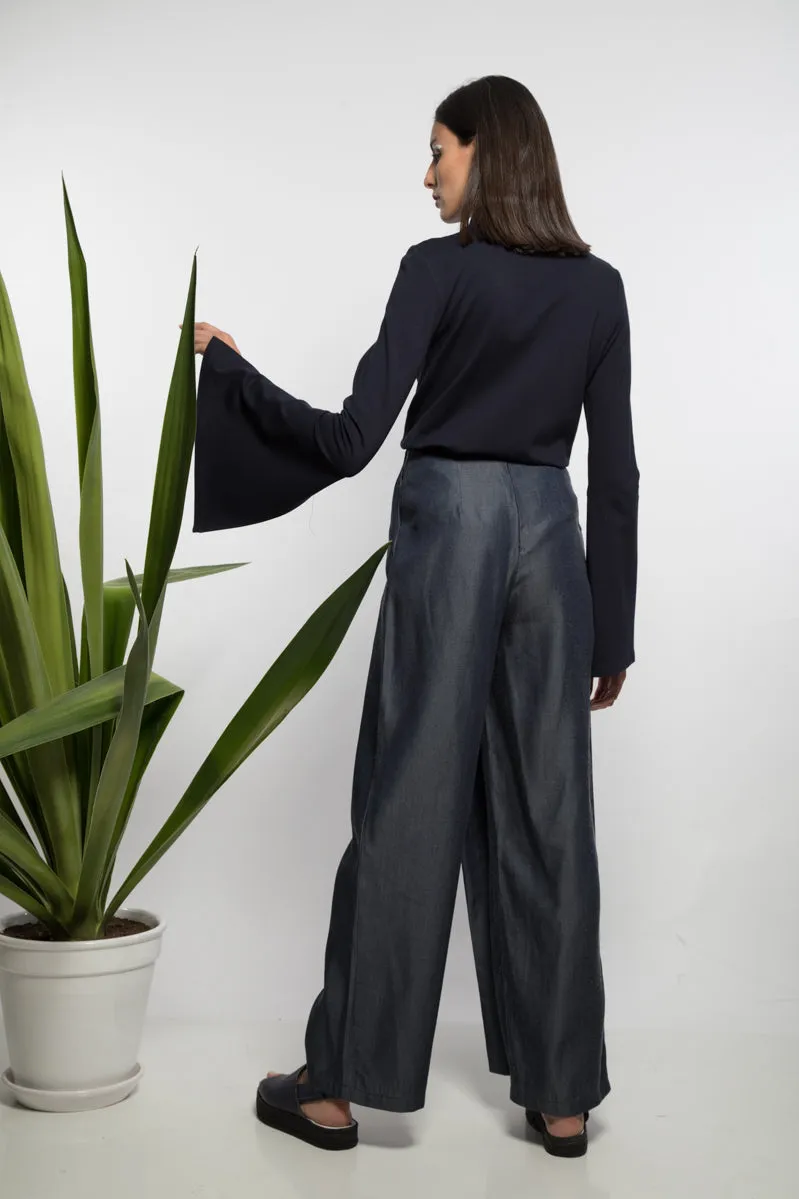 Architectural knit top