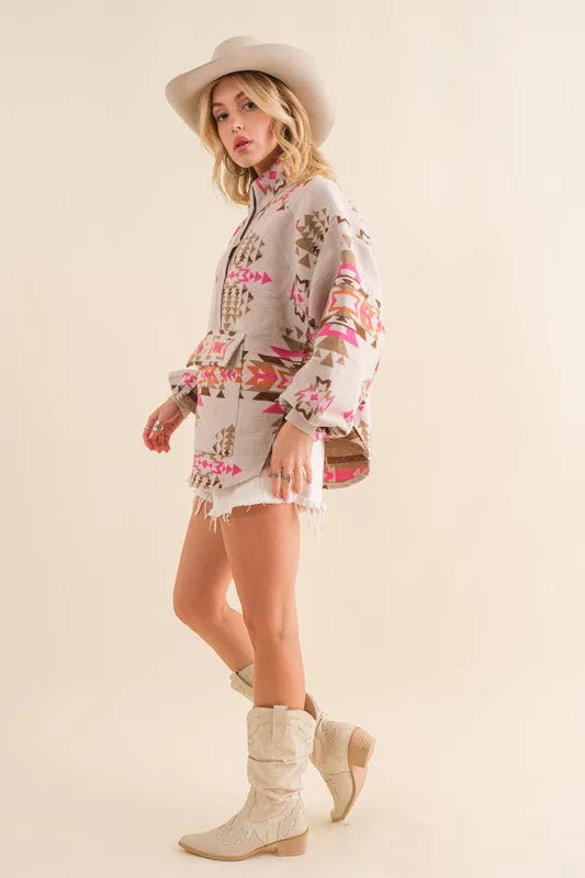 Aztec Western Pullover Shirt