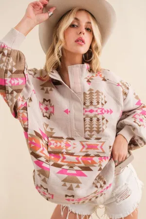 Aztec Western Pullover Shirt
