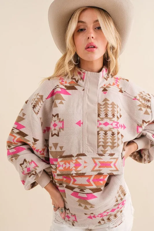 Aztec Western Pullover Shirt