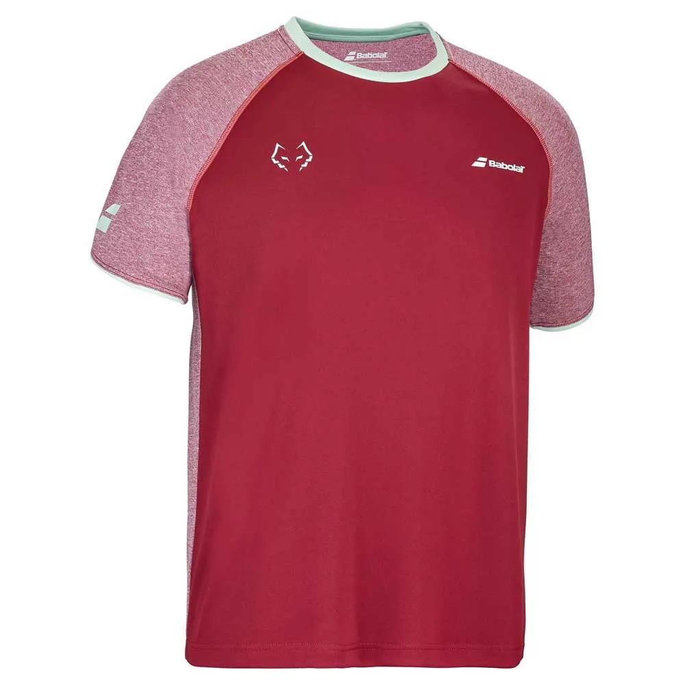 Babolat Crew Neck Tee Lebron  Rot/Dahlia