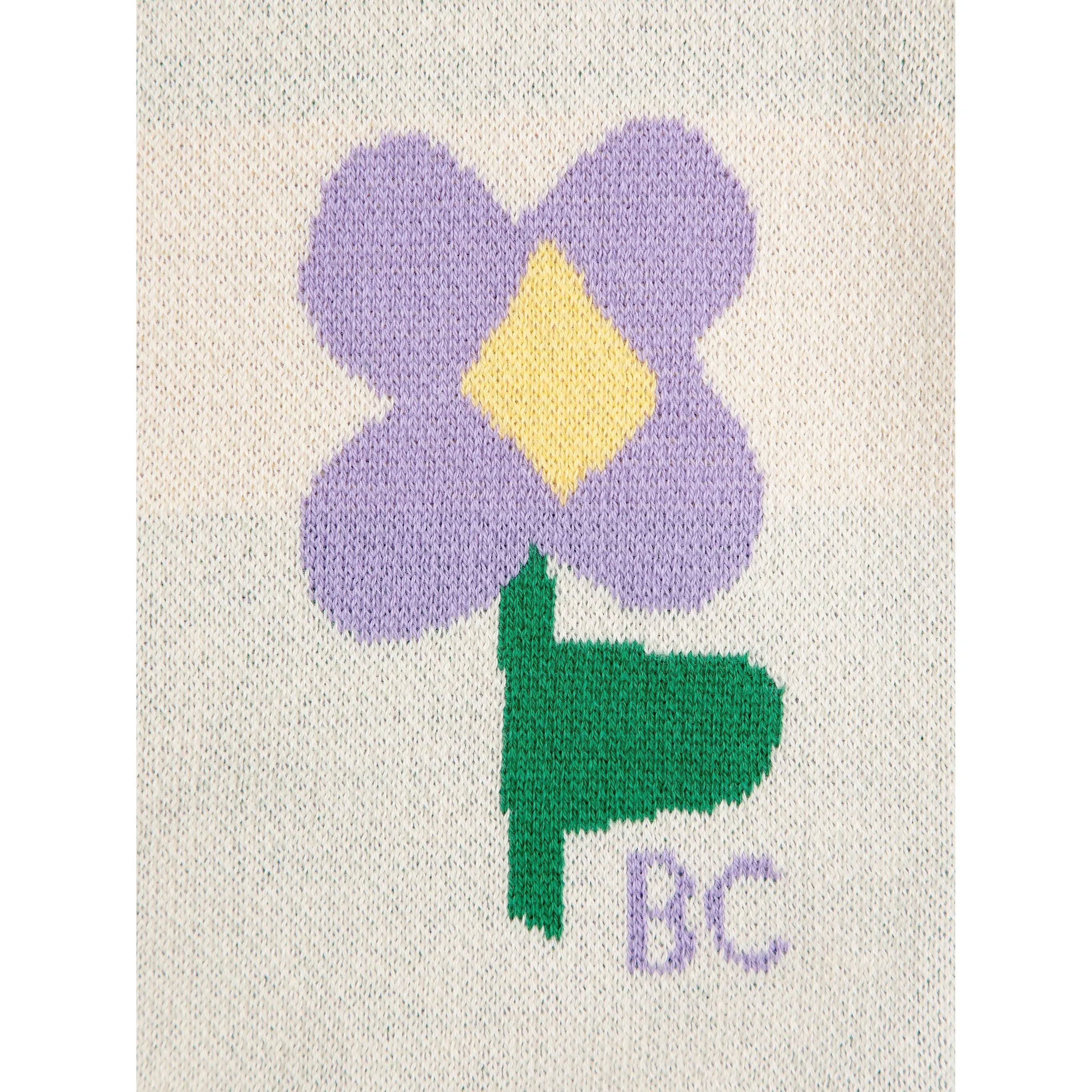 Baby Pansy Flower Cardigan