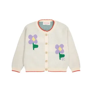 Baby Pansy Flower Cardigan