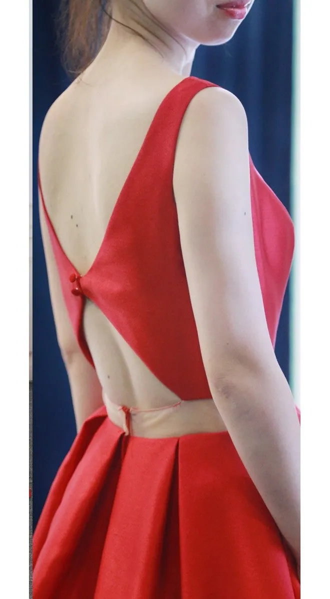 Ball Gown Red Prom Dress