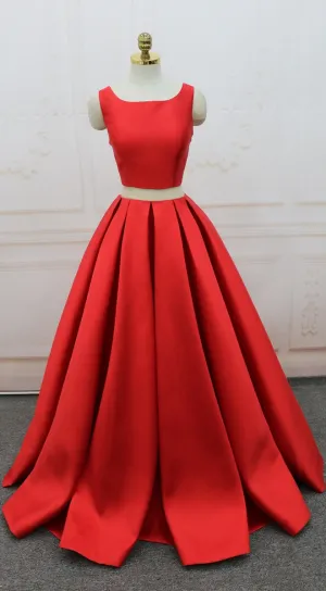 Ball Gown Red Prom Dress