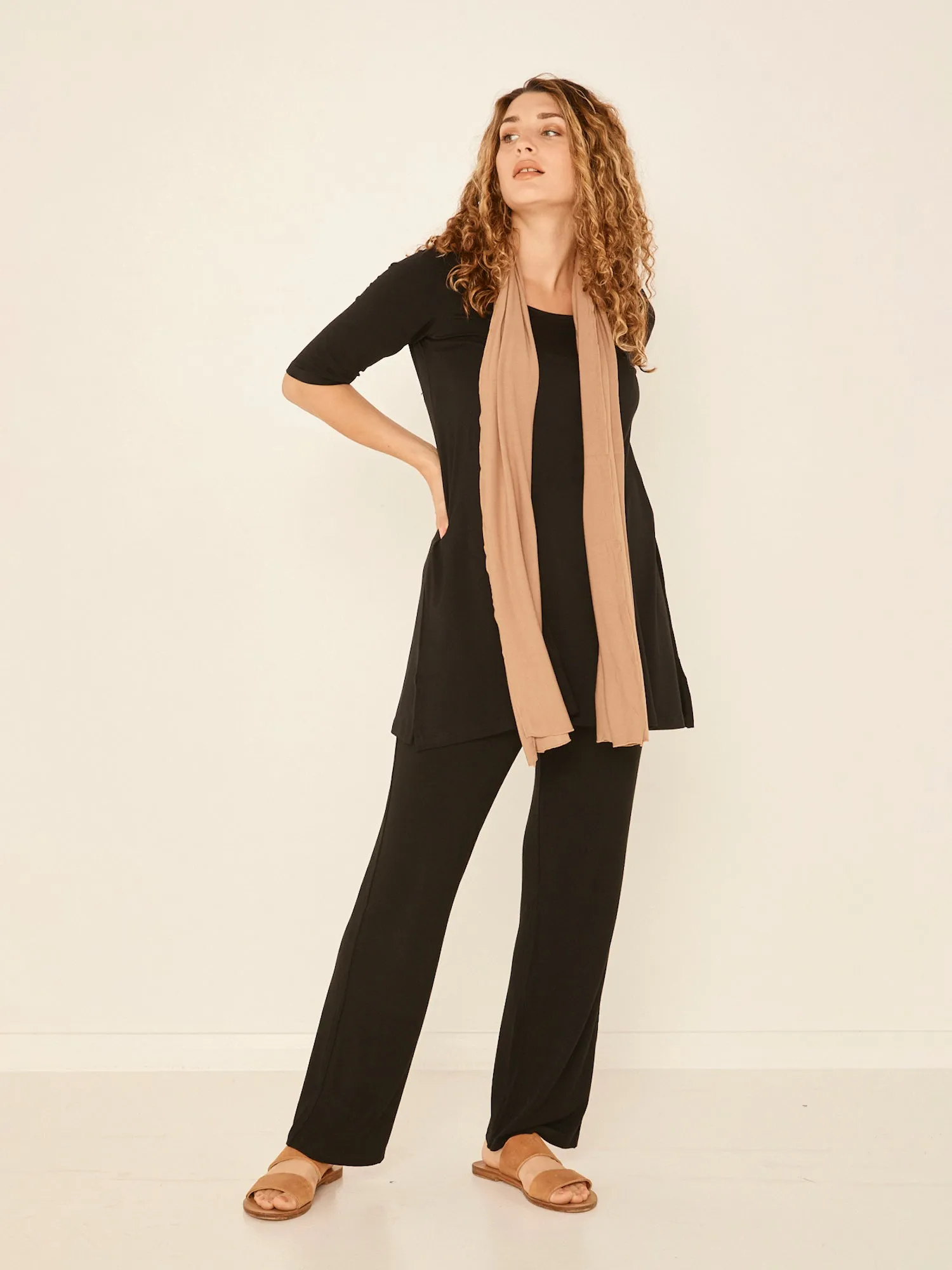 Bamboo Scarf - Caramel Latte