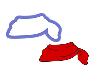 Bandana #2 - Neck Scarf Cookie Cutter