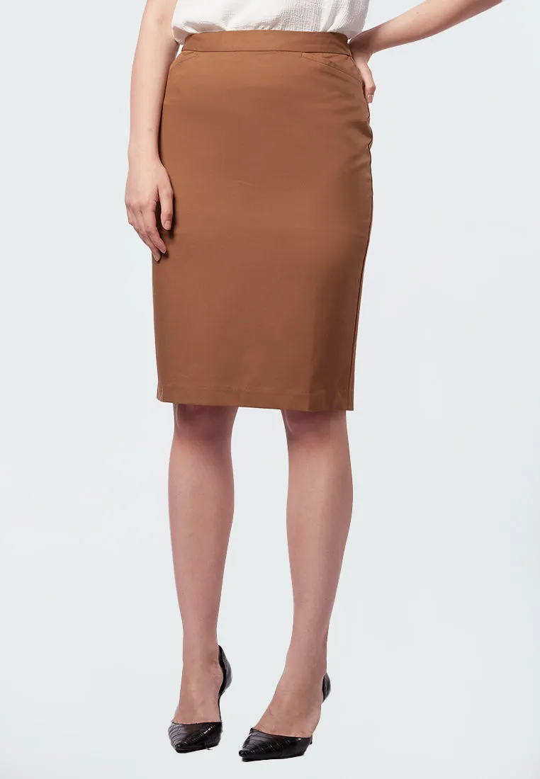 Basic Mini Skirt Khaki