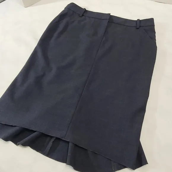 BCBG Max Azria Black Daniella Wool Blend‎ Mermaid Pencil Skirt NWT Size 8
