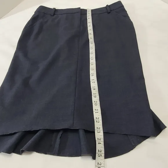 BCBG Max Azria Black Daniella Wool Blend‎ Mermaid Pencil Skirt NWT Size 8