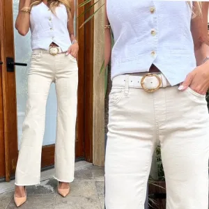 Bevy Flog - Amanda Pant in Cream