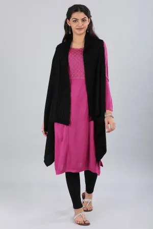 Black Shawl Collar Sweater