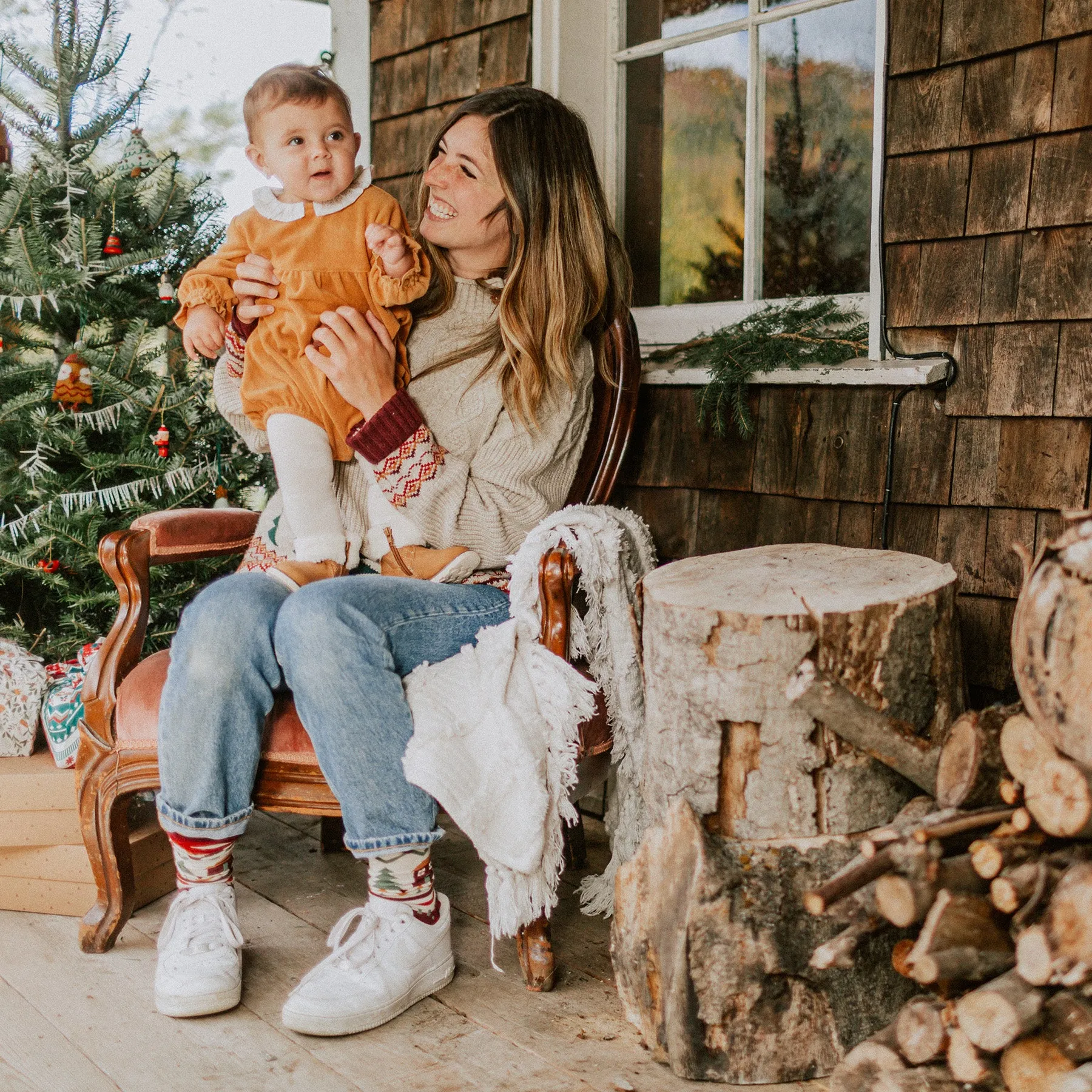 Cache-couche ample caramel en ratine, bébé || Caramel loose fit bodysuit in terry, baby