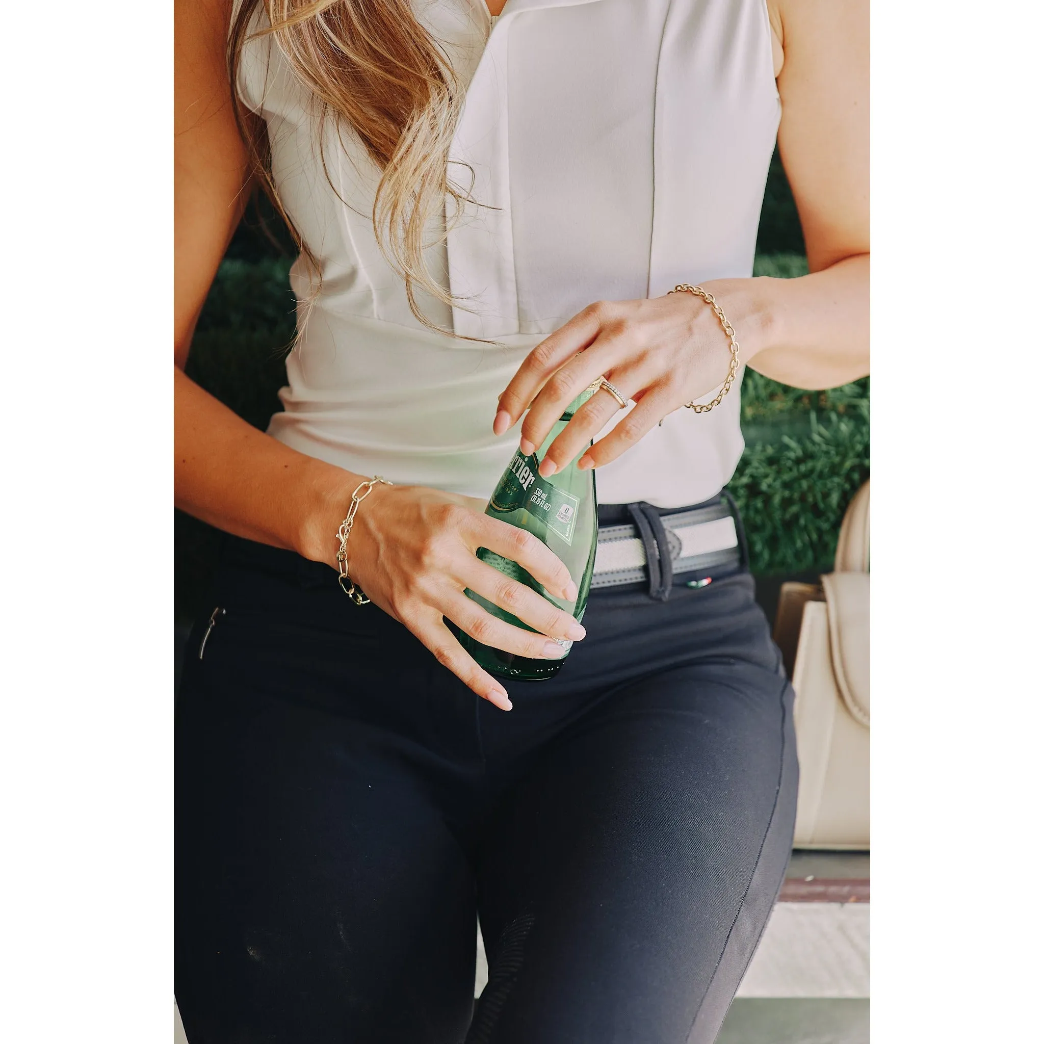 Cameron | The Sleeveless Schooling Top | Bone