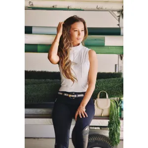 Cameron | The Sleeveless Schooling Top | Bone