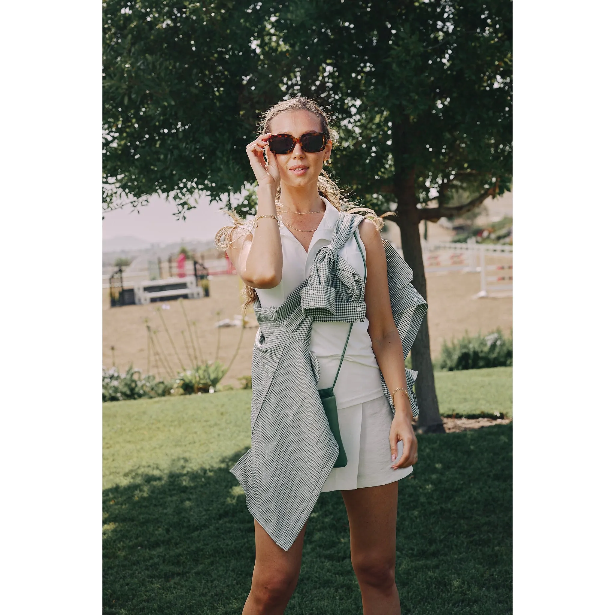 Cameron | The Sleeveless Schooling Top | Bone