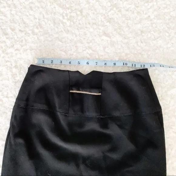 Cara Lotti France Black Chain Midi Skirt NWOT