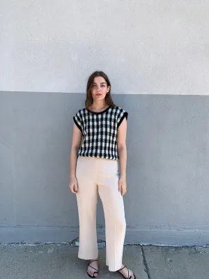 check vintage sweater vest