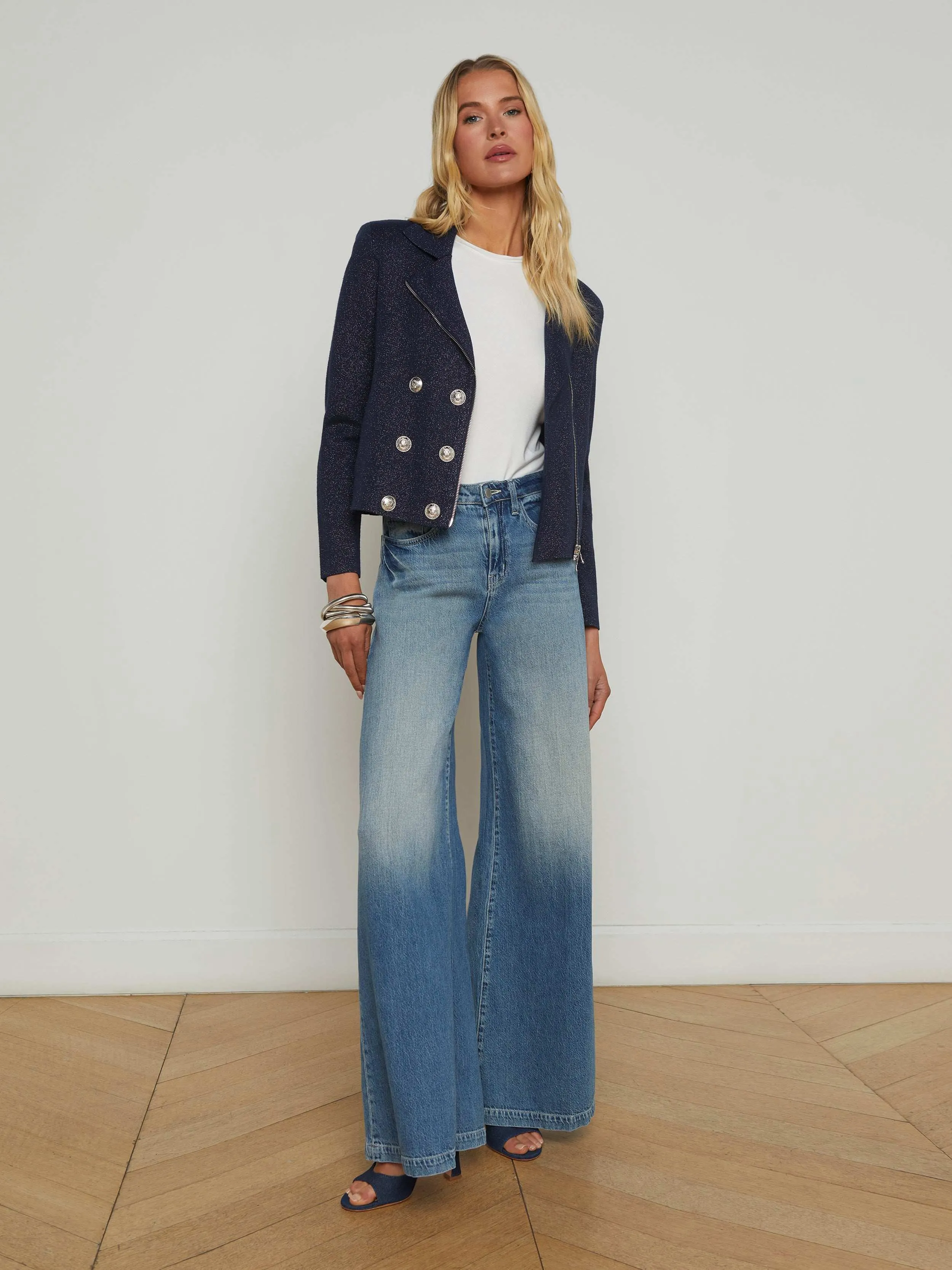 Chia Knit Biker Jacket
