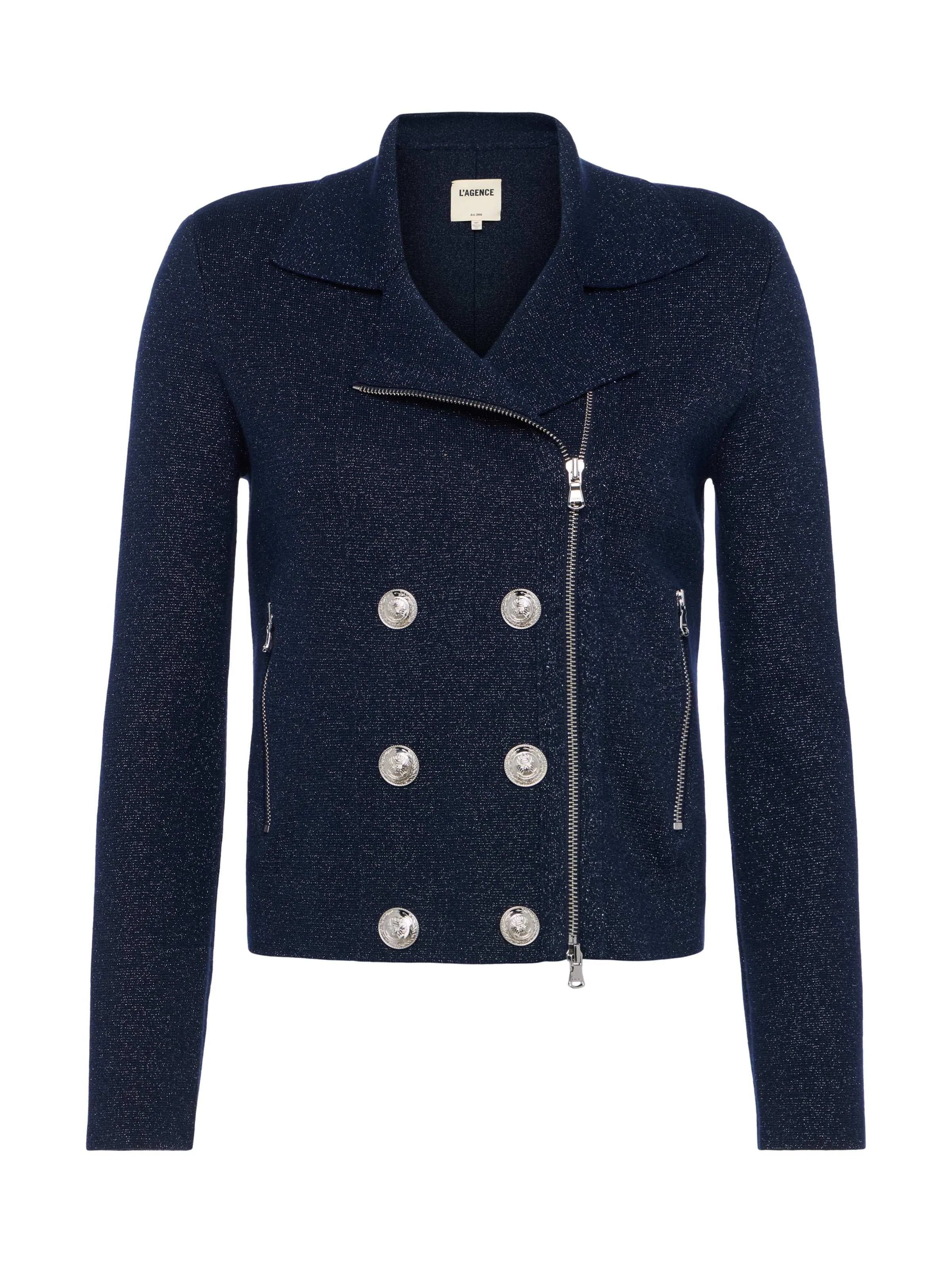 Chia Knit Biker Jacket