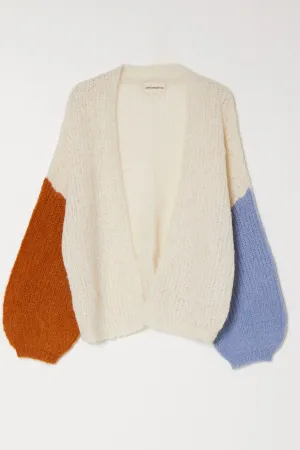 Color Blocking Cora Cardigan in Alpaca