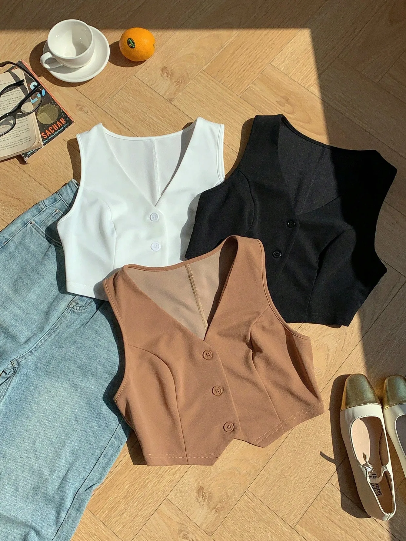Conjunto de chaleco de verano para mujer - Cherry Vibes