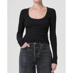 COREY SCOOP NECK TEE
