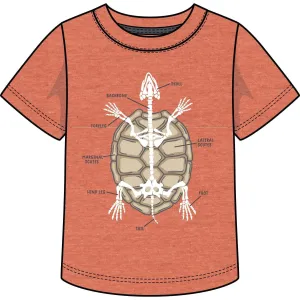 CR Sports Glow in the Dark Turtle Anatomy Tee - Heather Orange