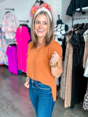 Crepe Short Sleeved Blouse