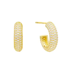 CZ Mini Hoop Earring