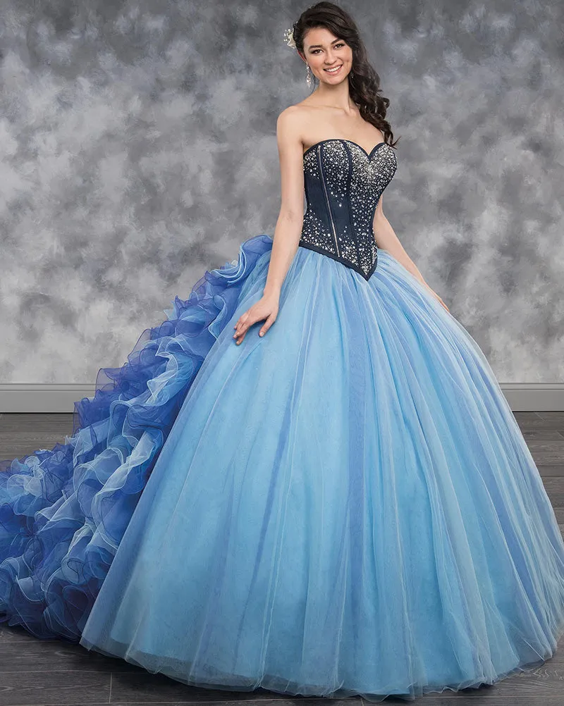 Delicate Pink Organza Ruffles Quinceanera Dresses Beaded Corset Long Tulle Ball Gown Sweet 16