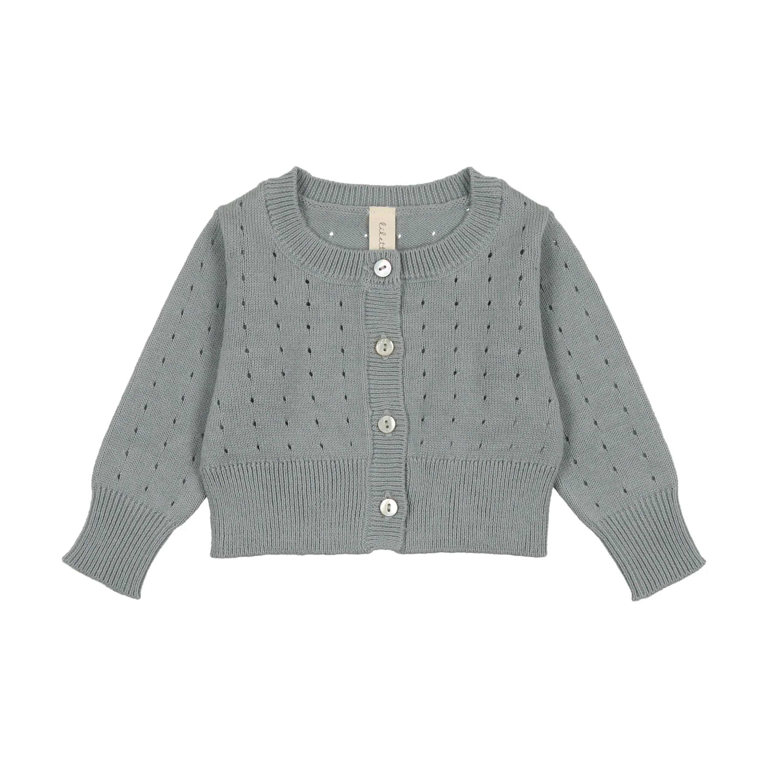 Dotted Open Knit Cardigan