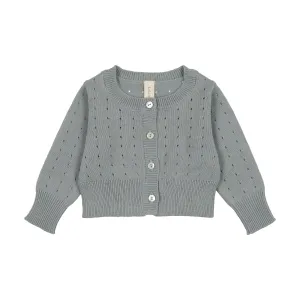Dotted Open Knit Cardigan