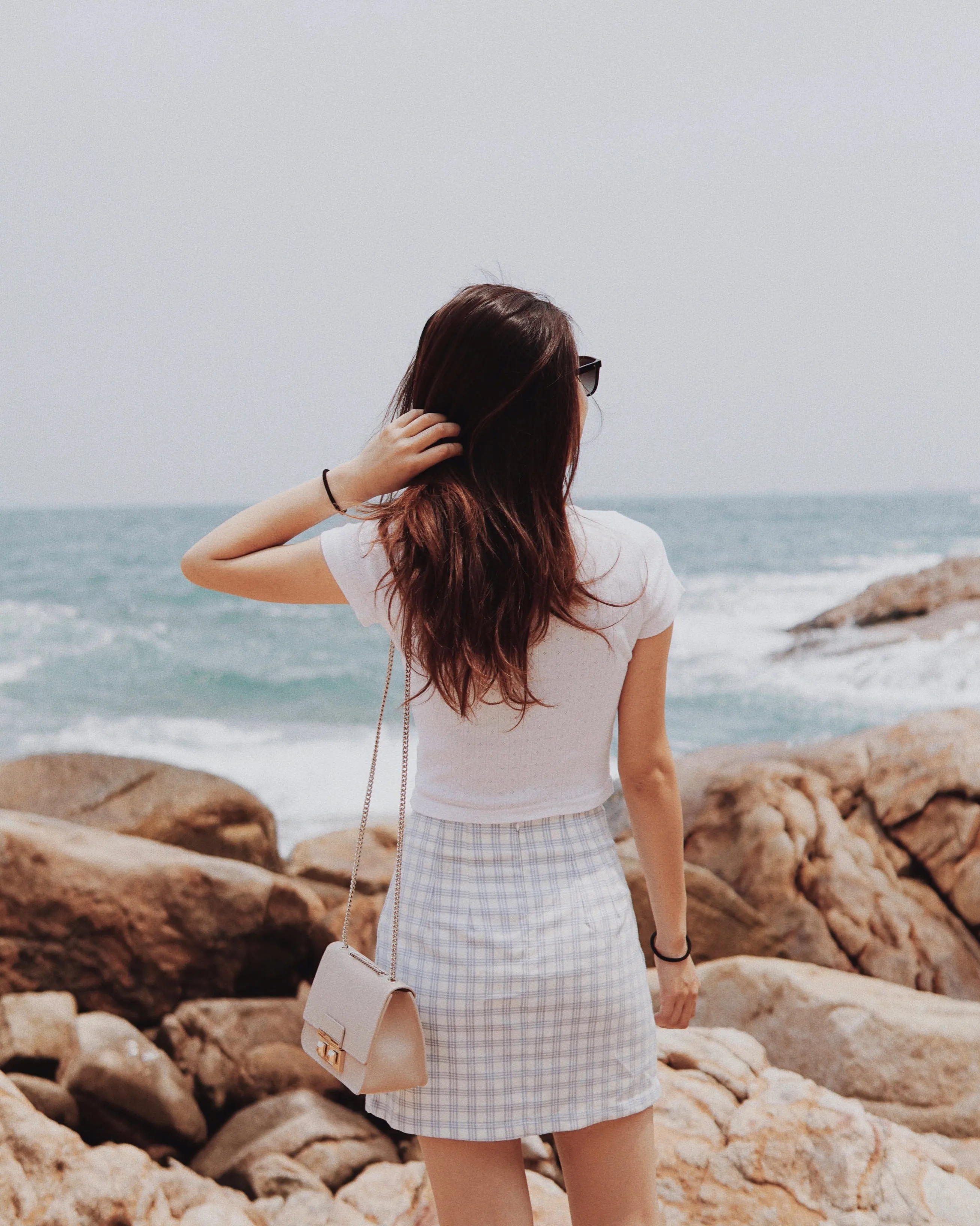 Eyelet Detail Crop Top
