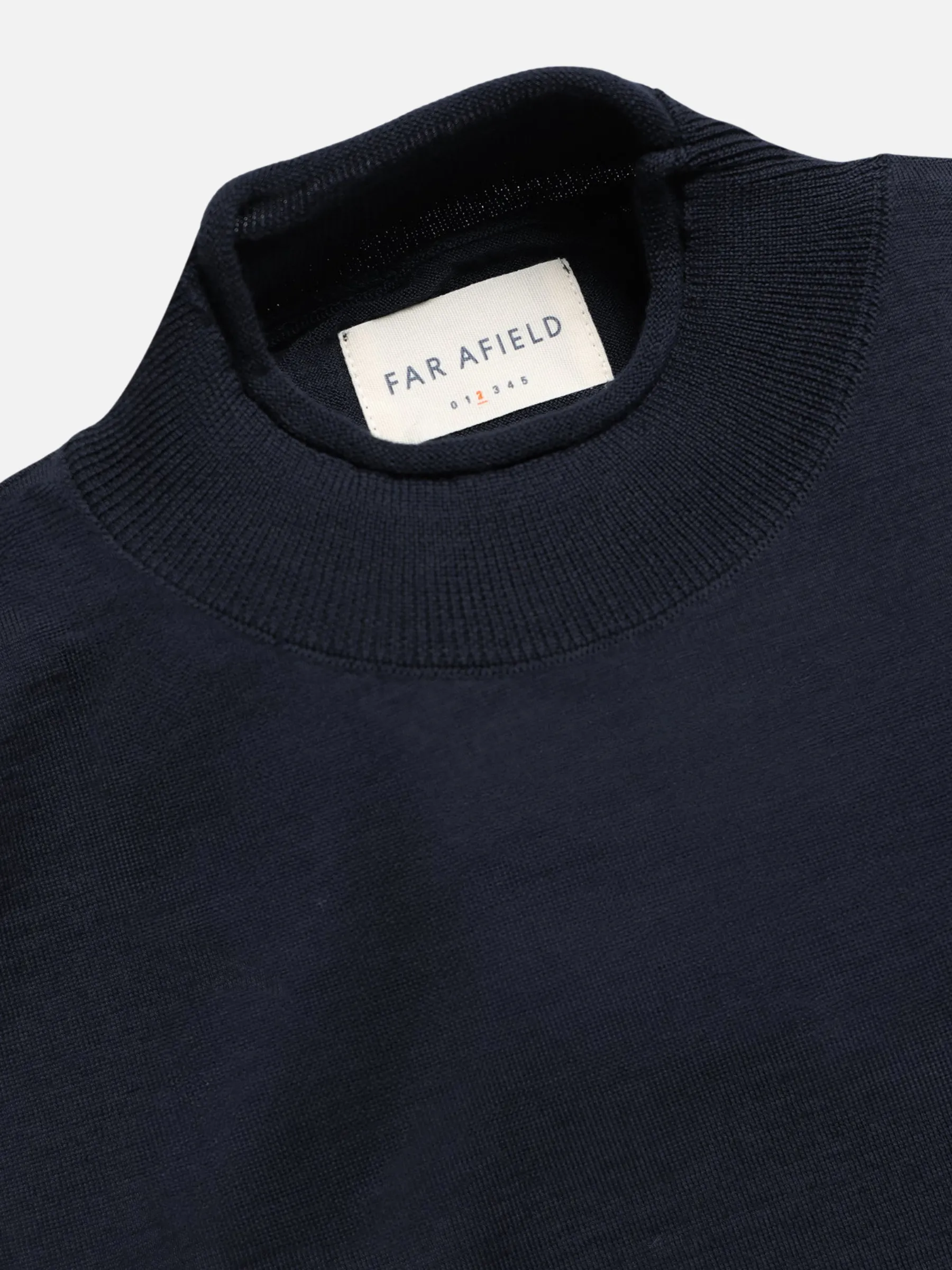Far Afield Sergey Roll Neck Sweater- Navy Iris