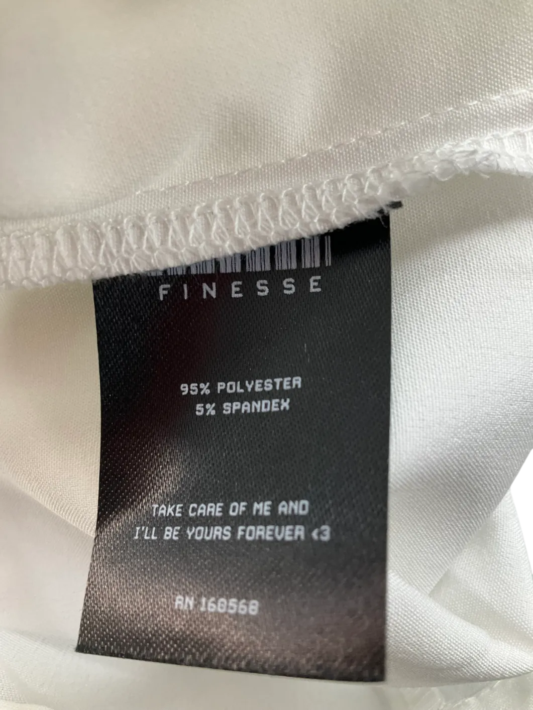 Finesse White Scoop Neck Top UK M