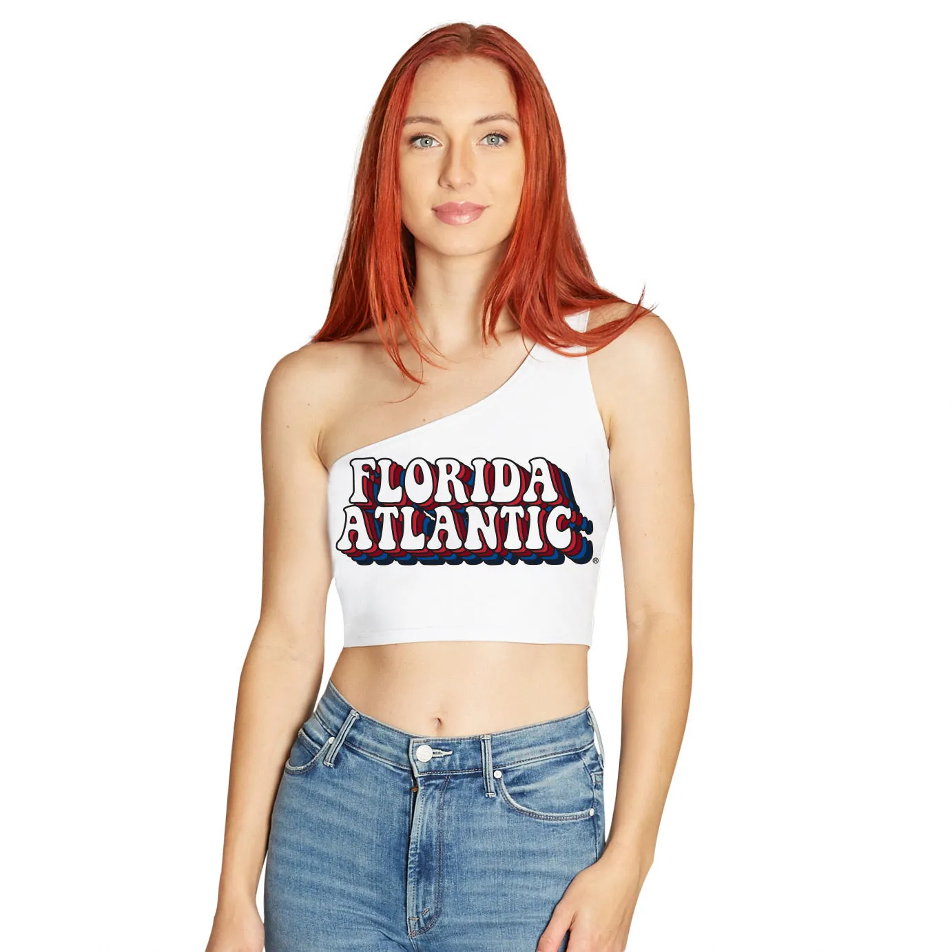 Florida Atlantic Owls One Shoulder Top
