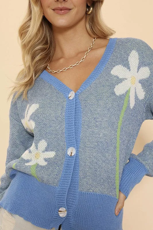 Flower cardigan